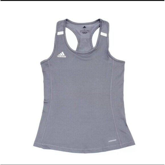 adidas Tops - Adidas Womens Aeroready Gray Racerback Tank Top S Lightweight Activewear